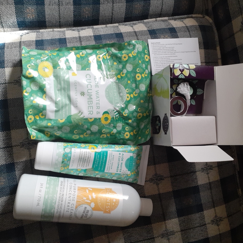Scentsy aloe water & cucumber ideas